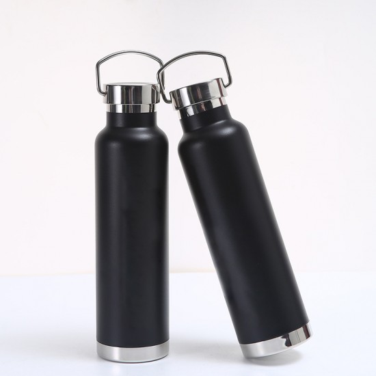 Cross-border Amazon stainless steel thermos with handle, portable American-style large-mouth sports water bottle, spray-coated hiking kettle Cross-border Amazon stainless steel thermos with handle, portable American-style large-mouth sports water bottle, spray-coated hiking kettle