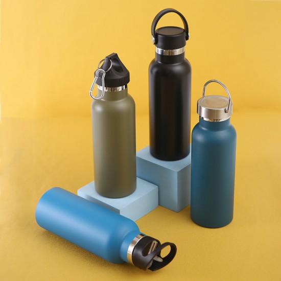 Cross-border sourcing of 304 stainless steel sports water bottles, American-style large-mouth mountaineering kettles, double-walled vacuum tumblers with logos.