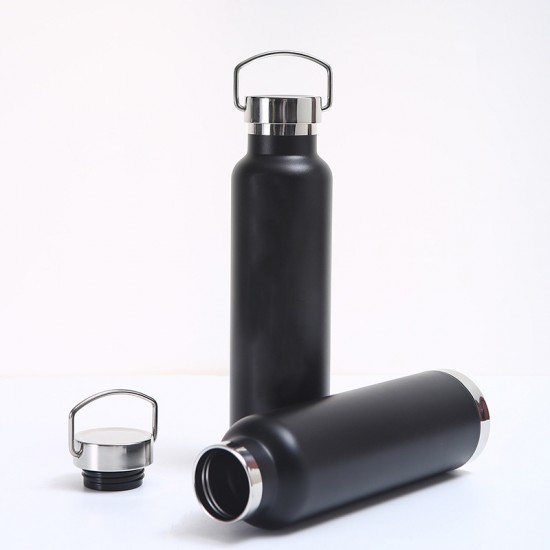 Cross-border Amazon stainless steel thermos with handle, portable American-style large-mouth sports water bottle, spray-coated hiking kettle Cross-border Amazon stainless steel thermos with handle, portable American-style large-mouth sports water bottle, spray-coated hiking kettle