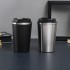 Stainless steel vacuum thermos with creative and stylish flip-top coffee cup, direct drinking outdoor portable cup, wholesale