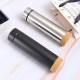 Factory direct supply, creative cork-bottomed stainless steel insulated tumbler, double-walled vacuum straight tumbler, business gift mug with tea strainer