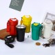 Cross-border 316 stainless steel octagonal coffee cup with handle, household vacuum double-layer insulated tumbler, outdoor car travel tumbler Cross-border 316 stainless steel octagonal coffee cup with handle, household vacuum double-layer insulated tumbler, outdoor car travel tumbler