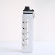 Cross-border transparent silicone glass with handle, large-capacity sports water cup, simple, instant drinking cup